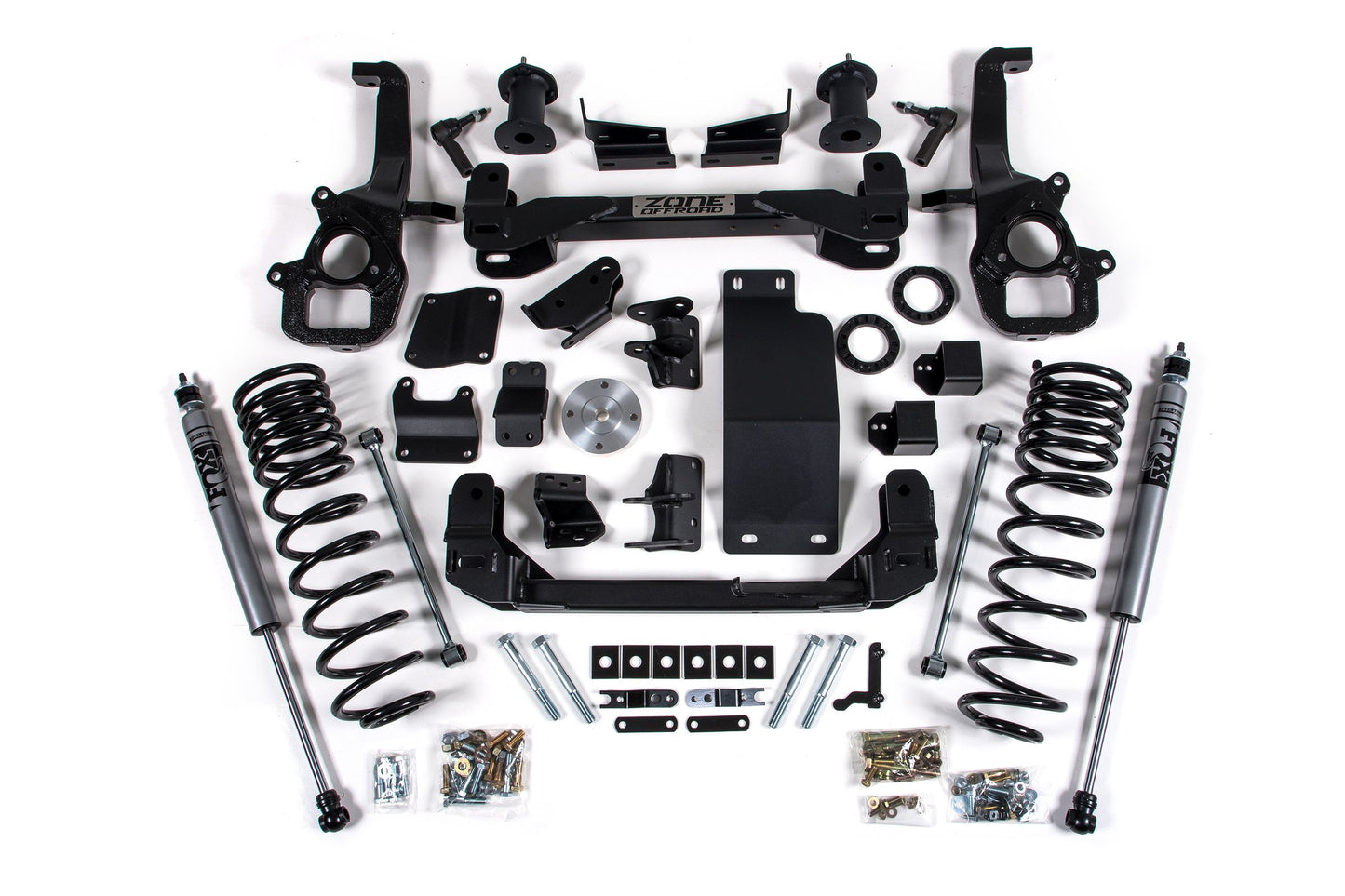 6 Inch Lift Kit for 2025 Ram 1500 4WD 6 Inch Front 5 Inch Rear Suspension Lift System Standard Bore Fox Adv Rear Shocks Zone Offroad