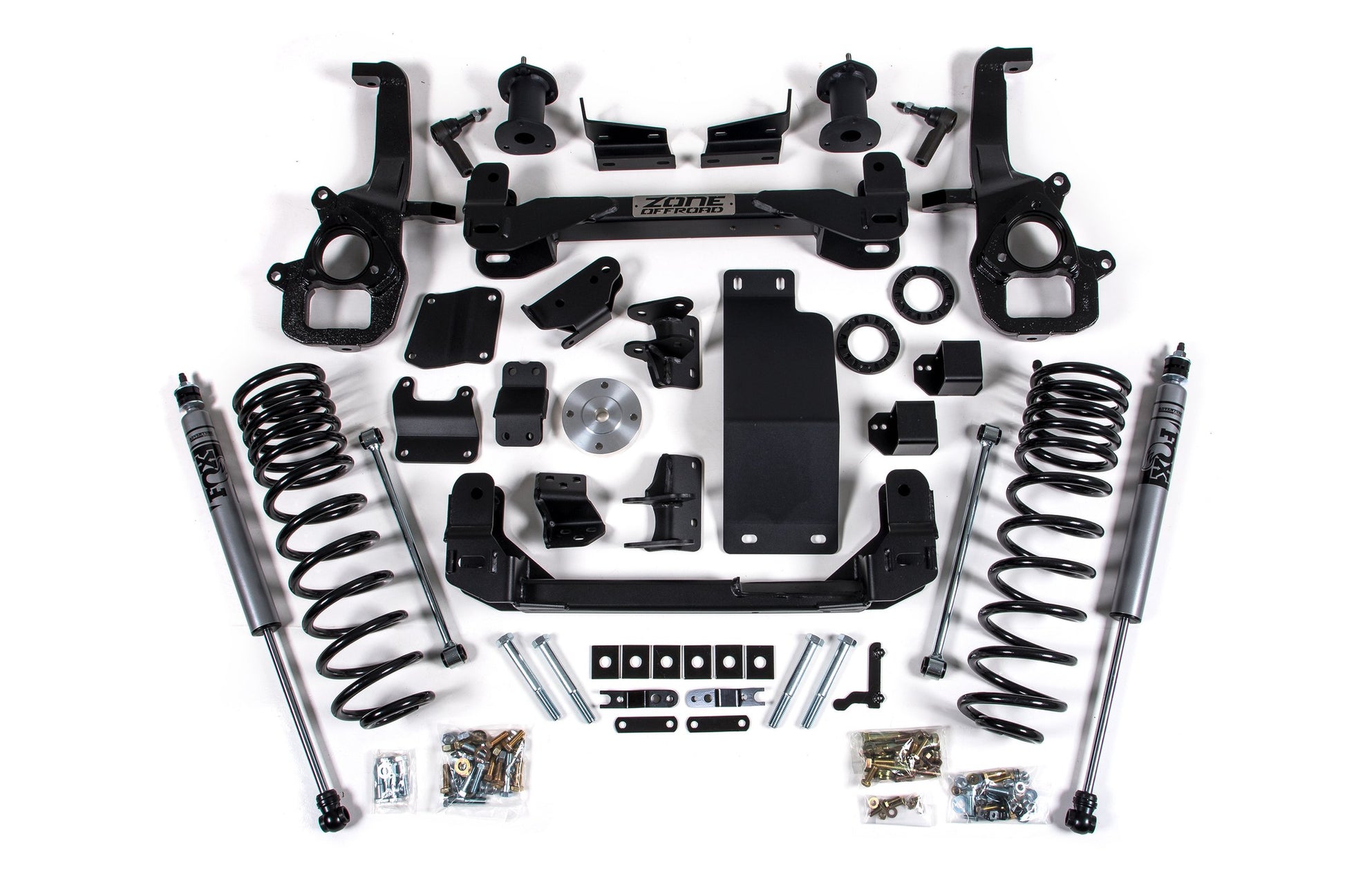 6 Inch Lift Kit for 2025 Ram 1500 4WD 6 Inch Front 5 Inch Rear Suspension Lift System Standard Bore Fox Adv Rear Shocks Zone Offroad