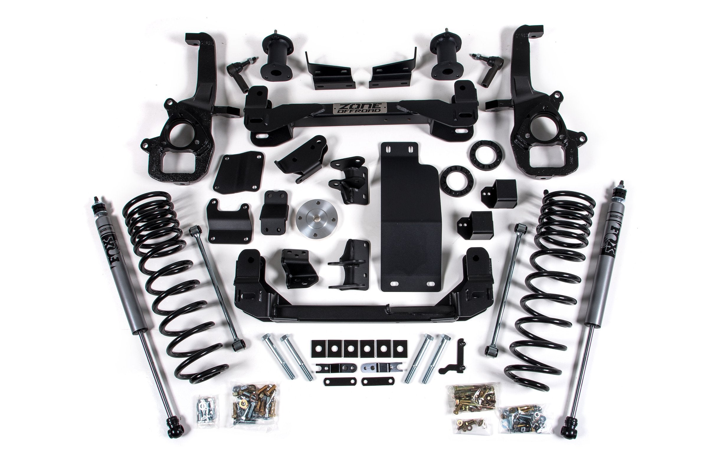 6 Inch Lift Kit for 2025 Ram 1500 4WD 6 Inch Front 5 Inch Rear Suspension Lift System Standard Bore Fox Adv Rear Shocks Zone Offroad