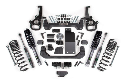2025 Ram 1500 Rebel 4WD 5 Inch Suspension Lift Kit, 4 Inch Rear Lift, Coil Spring - Strut Spacer, Fox 2.0 Adventure Series Shocks Zone Offroad
