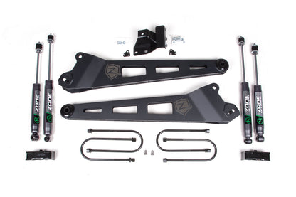 25-26 Ram 3500 4WD (Diesel) 3 Inch Radius Arm Suspension Lift Kit, 2 Inch Rear Lift, Block - W/ Overload - Nitro Shocks Zone Offroad