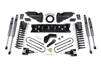 25-26 Ram 3500 (Gas) 4 Inch Radius Arm Drop Suspension Lift Kit, 2 Inch Rear Lift, Block W/ Overload - Fox 2.0 Adventure Series Shocks Zone Offroad