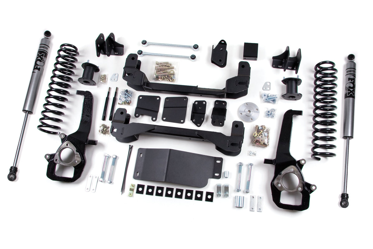 13-15 Dodge RAM 1500 6 Inch Front 3 Inch Rear Lift Height Strut Spacer Lift Kit Zone Offroad