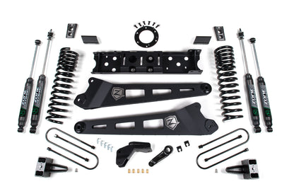 19-24 RAM 3500 4.5 Inch Radius Arm 2 Inch Rear Block Without Overload Diesel 8-Bolt T-Case Zone Offroad