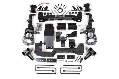 21-24 Ford F-150 With CCD 4WD 6 Inch Lift Kit 5 Inch Rear Block Spacer Front Rear Shock Relocation No Shocks Zone Offroad