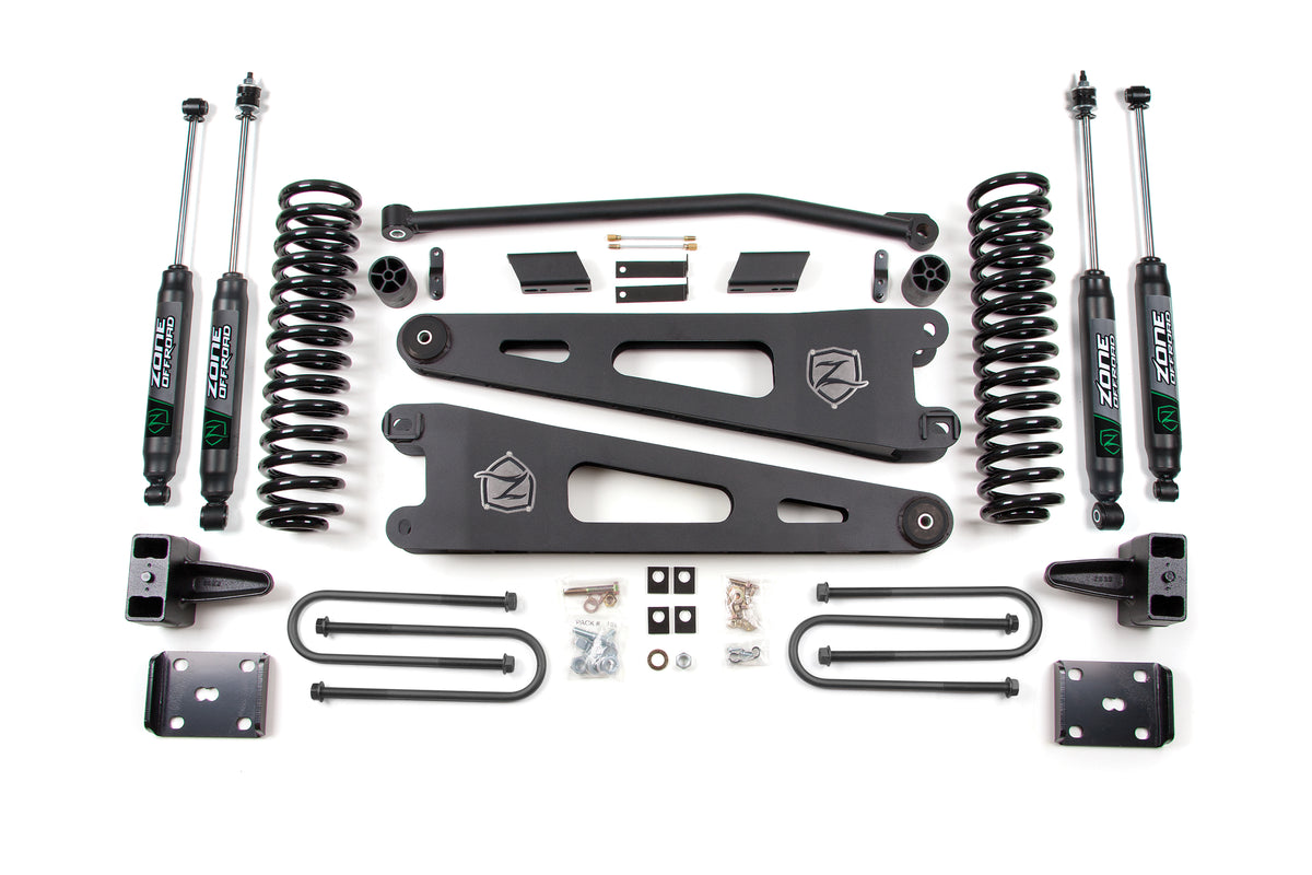11 Ford F-250/F-350 Super Duty 4 Inch Radius Arm Lift Kit Diesel With Overload Zone Offroad