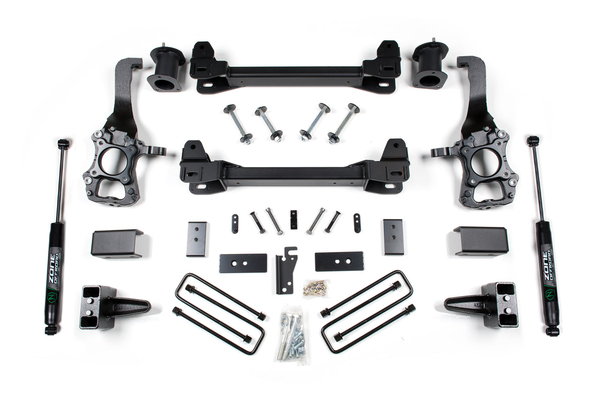 2014 F-150 2WD 6 Inch Lift Kit 4 Inch Rear Block Zone Offroad