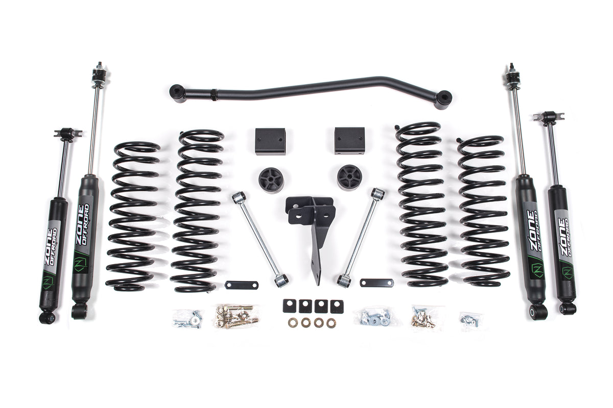 12-18 Jeep Wrangler JK 2 Door 4 Inch Coil Spring Lift Kit Zone Offroad