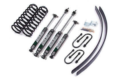 84-01 Jeep Cherokee XJ 3 Inch Coil Spring Lift Kit With Dana 35 Axle Zone Offroad 84-01 Jeep Cherokee XJ 3 Inch Coil Spring Lift Kit With Dana 35 Axle With Nitro Shocks Zone Offroad
