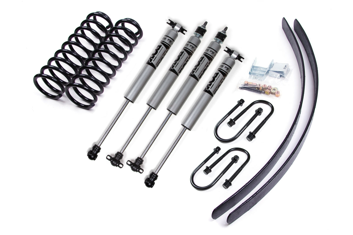 84-01 Jeep Cherokee XJ 3 Inch Coil Spring Lift Kit With Dana 35 Axle Zone Offroad 84-01 Jeep Cherokee XJ 3 Inch Coil Spring Lift Kit With Dana 35 Axle With Nitro Shocks Zone Offroad