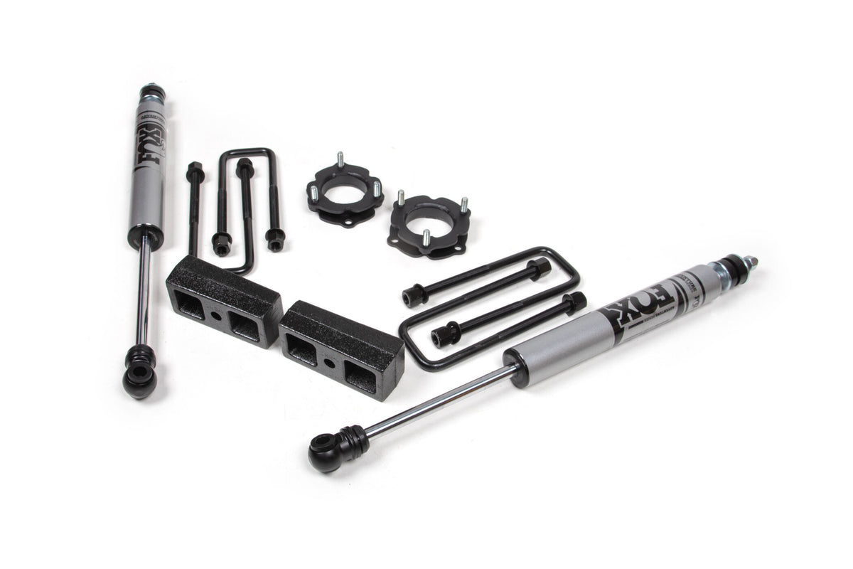 05-23 Toyota Tacoma 4WD 2.5 Inch Suspension Lift Kit, 2 Inch Rear, Block - Fox Shocks Zone Offroad