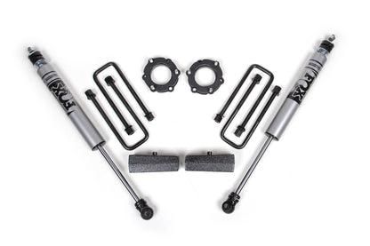 05-23 Toyota Tacoma 4WD 2.5 Inch Suspension Lift Kit, 2 Inch Rear, Block - Fox Shocks Zone Offroad