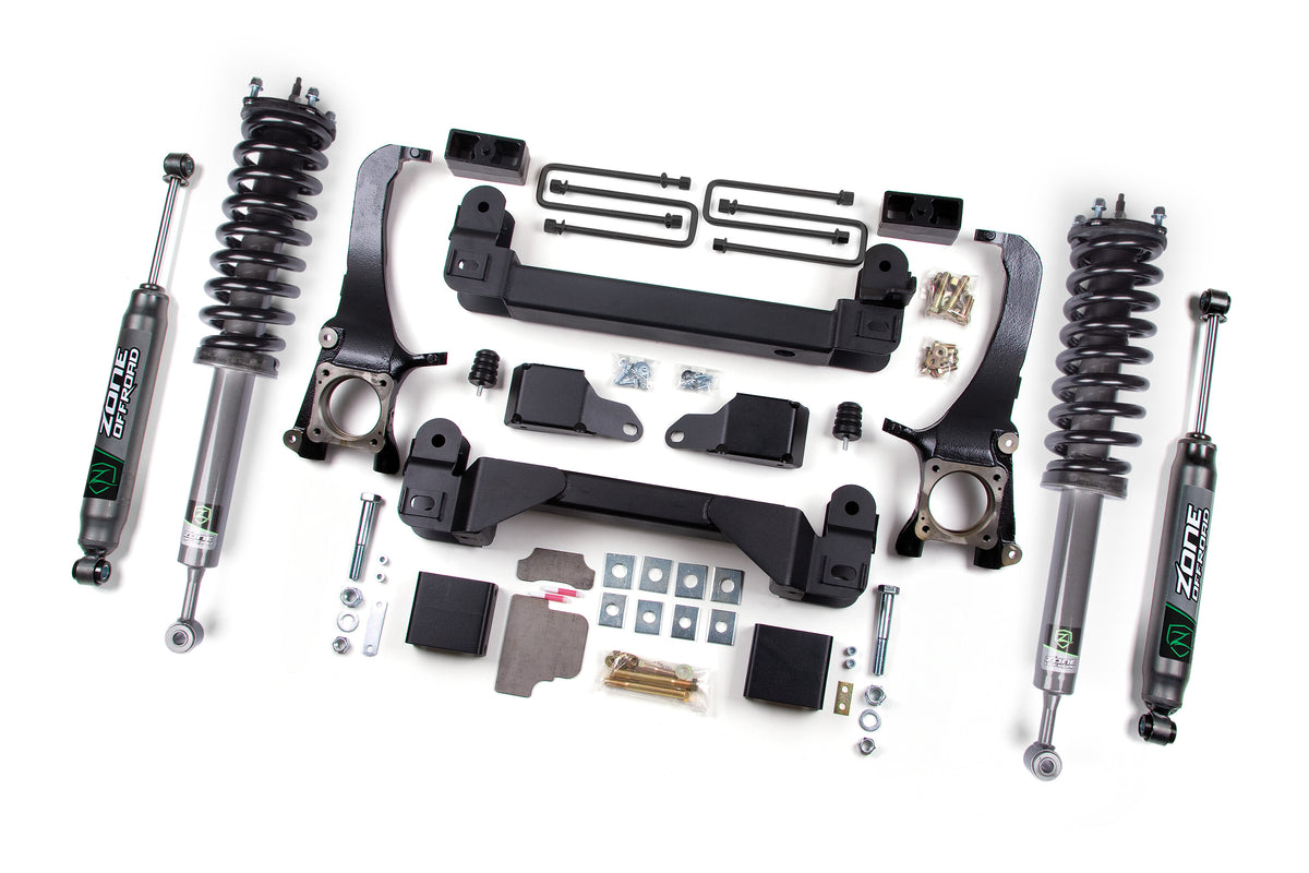 16-21 Toyota Tundra 4WD 5 Inch Suspension Lift Kit, 3 Inch Rear Lift, Block - Nitro Loaded Struts, Nitro Shocks Zone Offroad