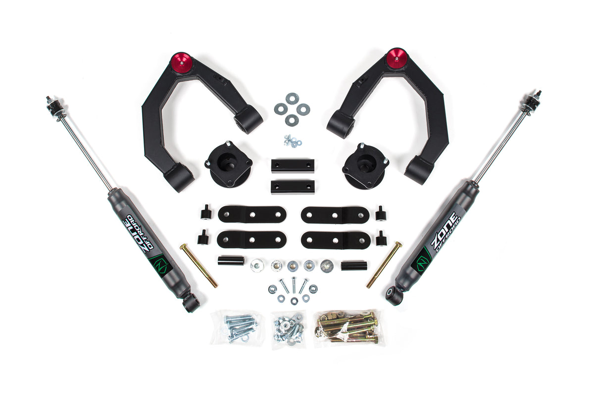 07-21 Toyota Tundra 4WD 3.5 Inch Adventure Series Lift Kit, 1 Inch Rear Lift, Shackle - Nitro Loaded Struts, Nitro Shocks Zone Offroad