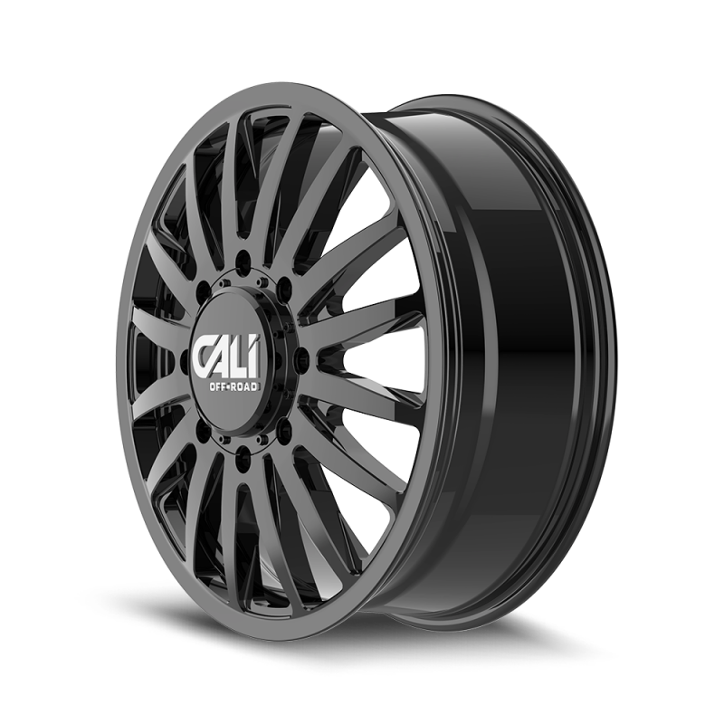 Cali Off-Road 9110D Summit Dually 22x8.25 / 8x210 BP / 115mm Offset / 154.2mm Hub Gloss Black Wheel