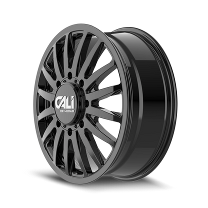 Cali Off-Road 9110D Summit Dually 22x8.25 / 8x210 BP / 115mm Offset / 154.2mm Hub Gloss Black Wheel