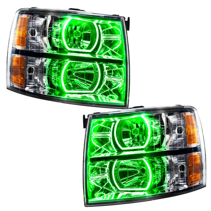 Oracle 07-13 Chevrolet Silverado SMD HL - Square Style - ColorSHIFT w/o Controller
