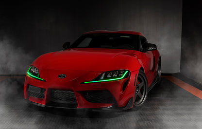 Oracle 20-21 Toyota Supra GR RGB+A Headlight DRL Upgrade Kit - ColorSHIFT 2