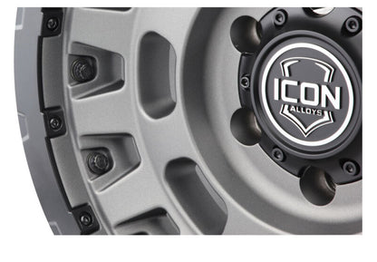 ICON Hammer Pro 17x8.5 / 6x5.5 / 0mm / 4.75in BS - Charcoal