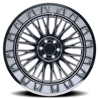 Cali Off-Road 9116 Vertex 22x12 / 8x165.1 BP / -44mm Offset / 125.2mm Hub Chrome Wheel