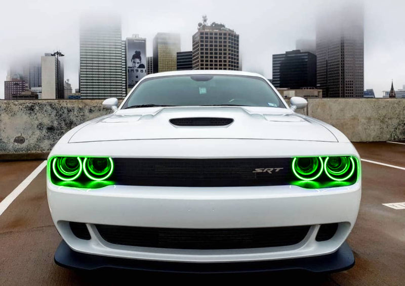 Oracle Dodge Challenger 15-21 LED Waterproof Halo Kit - ColorSHIFT w/ Simple Controller