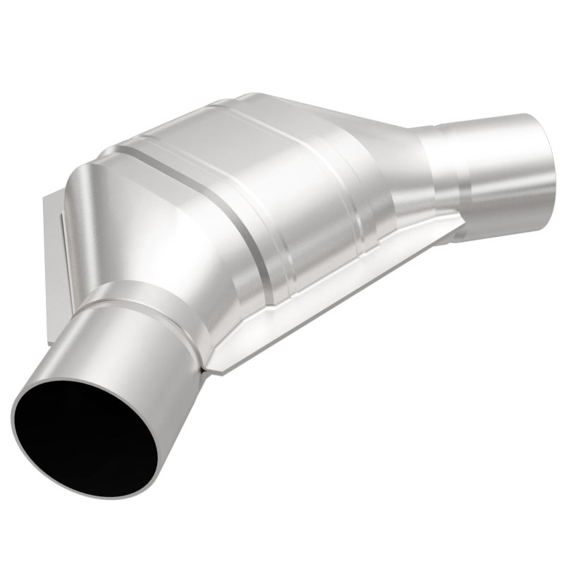 MagnaFlow Universal Catalytic Converter 2 inch Angled O/O PC2 Front