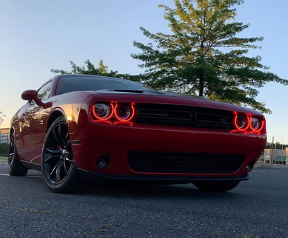 Oracle Dodge Challenger 15-21 LED Waterproof Halo Kit - ColorSHIFT w/o Controller