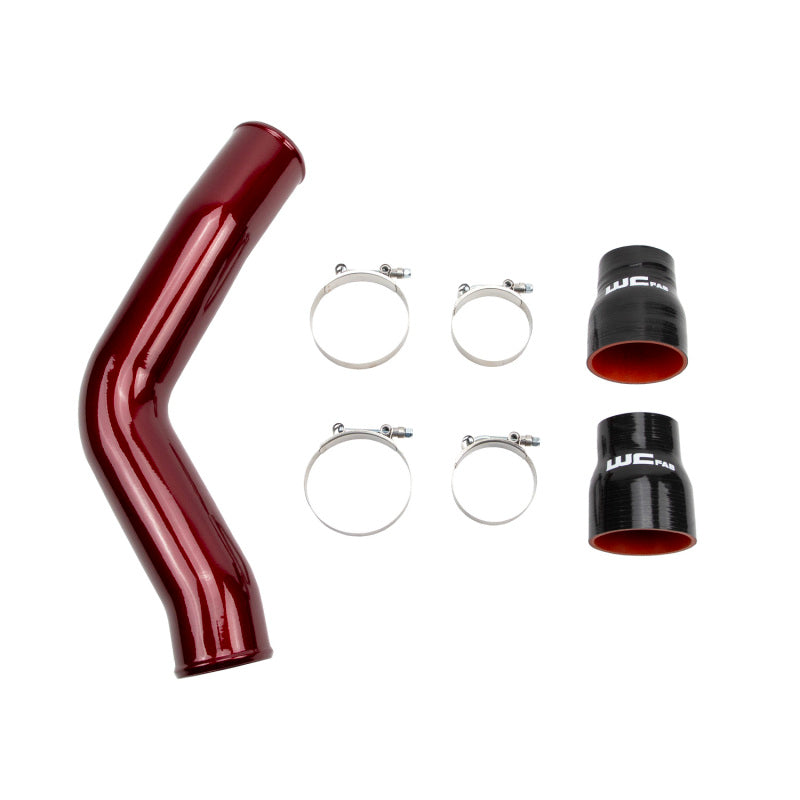 Wehrli 13-18 Cummins 6.7L Passenger (Hot) Side 3.5in Intercooler Pipe - Brizzle Blue