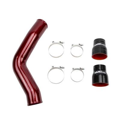 Wehrli 13-18 Cummins 6.7L Passenger (Hot) Side 3.5in Intercooler Pipe - Brizzle Blue