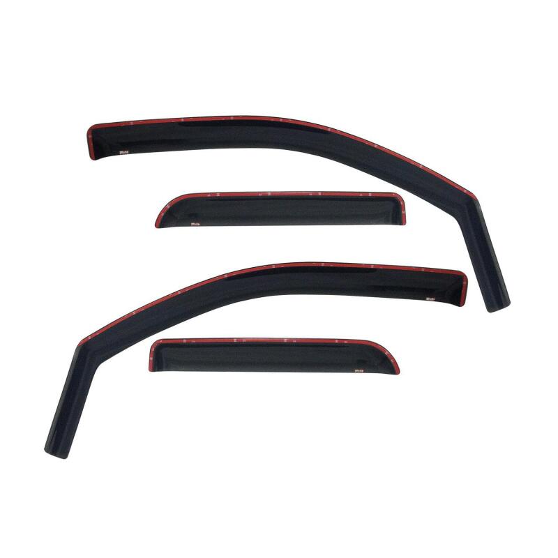 Westin 2002-2008 Dodge Ram Quad Cab (4 DR) In-Channel Wind Deflector 4pc - Smoke