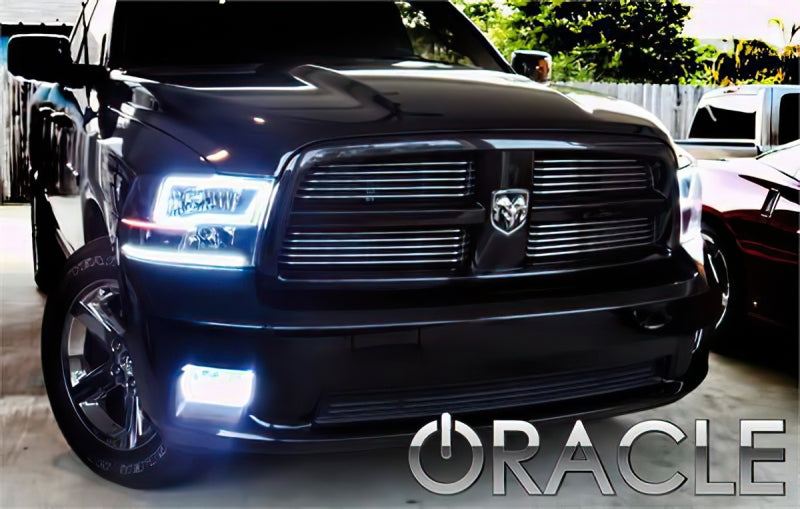 Oracle 09-15 Ram 1500 Sport Surface Mount LED Fog Light Halo Kit - ColorSHIFT