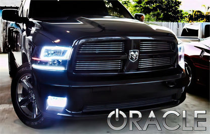 Oracle 09-15 Ram 1500 Sport Surface Mount LED Fog Light Halo Kit - ColorSHIFT