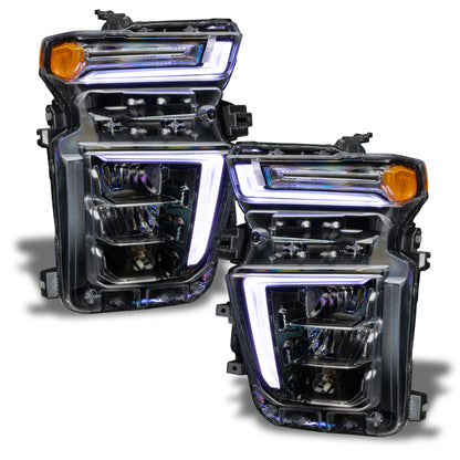 Oracle 2021 Chevy Silverado HD 2500/3500 RGB+W Headlight DRL Upgrade Kit ColorSHIFT 2