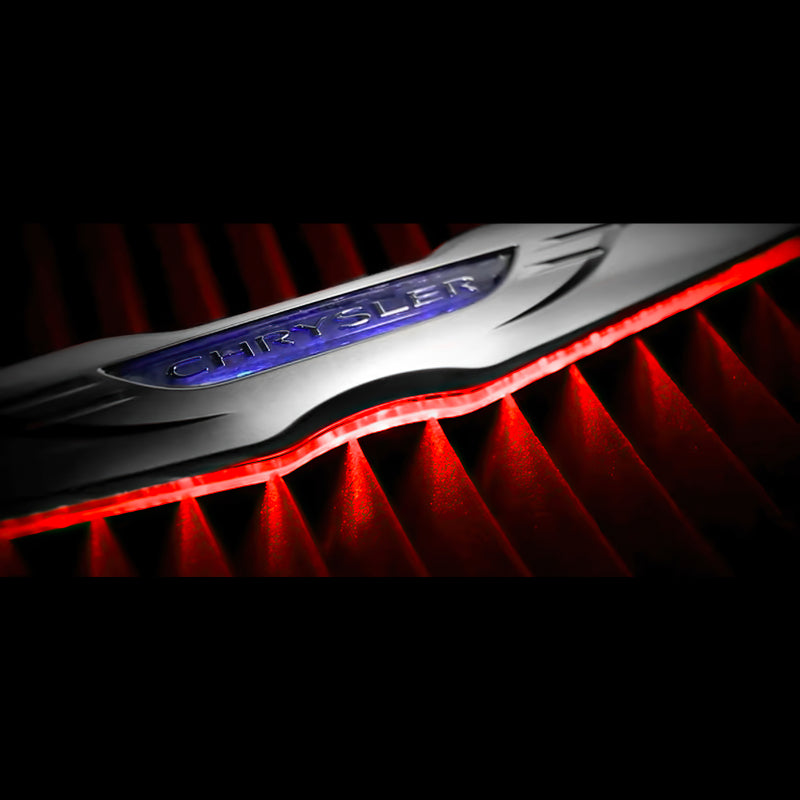Oracle Chrysler Illuminated LED Sleek Wing - Red