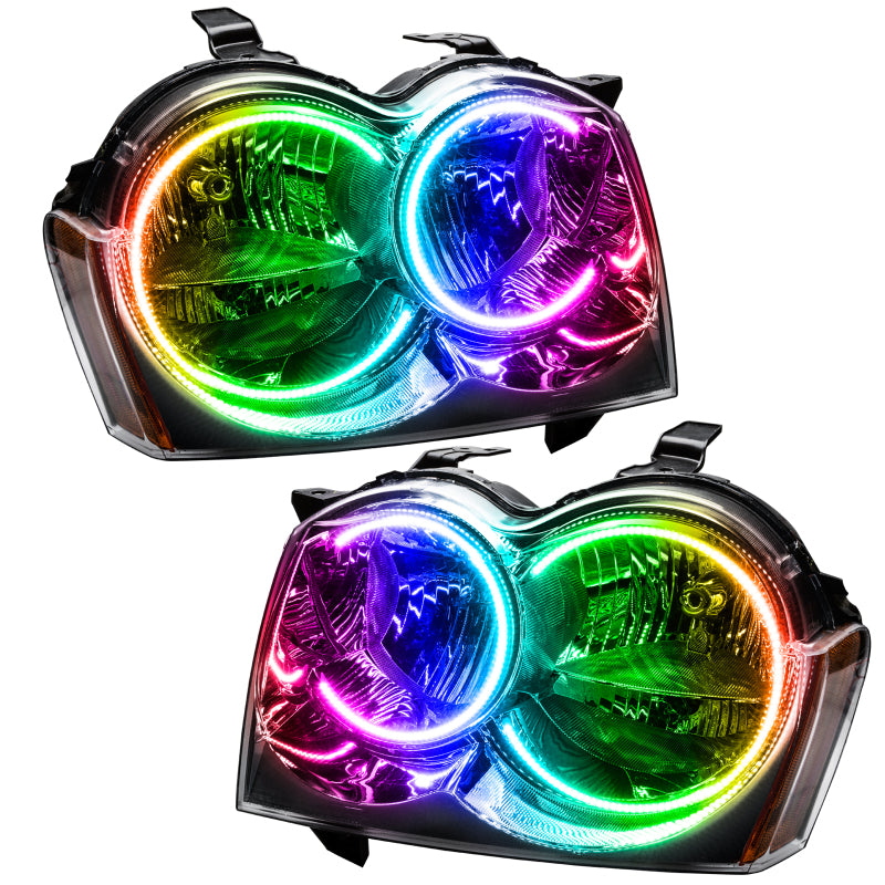 Oracle 05-07 Jeep Grand Cherokee SMD HL (Non-HID) - ColorSHIFT w/ 2.0 Controller