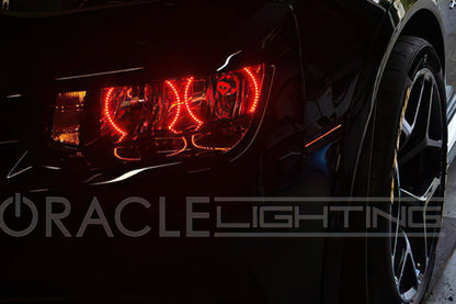 Oracle Chevrolet Camaro Non-RS 14-15 LED Dual Halo Kit Round Style - Red