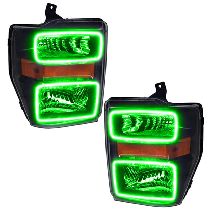 Oracle 08-10 Ford F250/350 LED HL - Black - ColorSHIFT