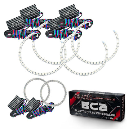 Oracle Dodge Charger 05-10 Triple Ring Halo Kit - ColorSHIFT w/ BC1 Controller
