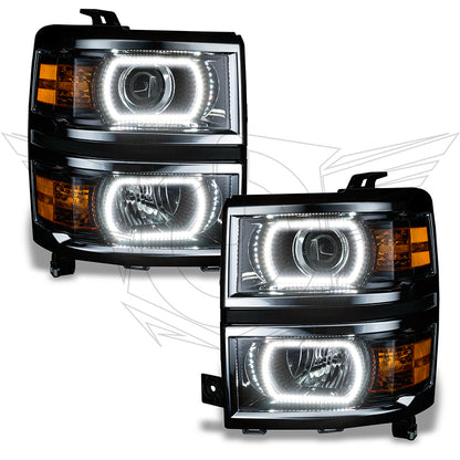 Oracle Chevy Silverado 14-15 Halo Kit Projector Style - ColorSHIFT w/ 2.0 Controller
