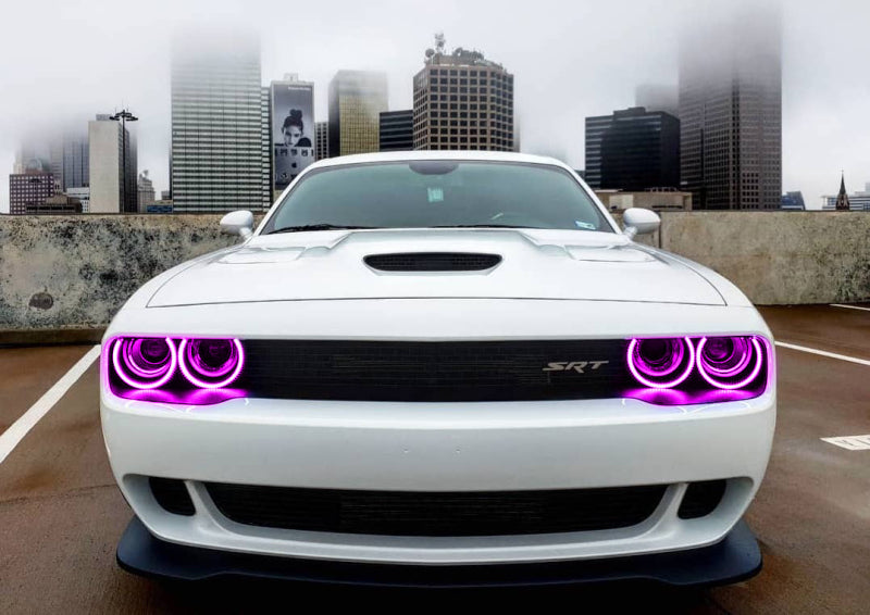 Oracle 15-21 Dodge Challenger LED Waterproof Halo Kit - ColorSHIFT - BC1