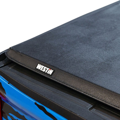 Westin 17-24 Ford F-250/350 Super Duty 6.75ft. Bed Soft Tri-Fold Tonneau Cover - Black