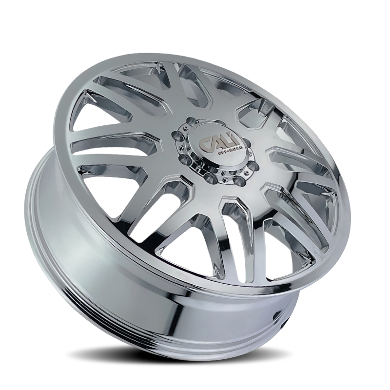 Cali Off-Road 9115D Invader Dually 24x8.25 / 8x210 BP / 115mm Offset / 154.2mm Hub Chrome Wheel