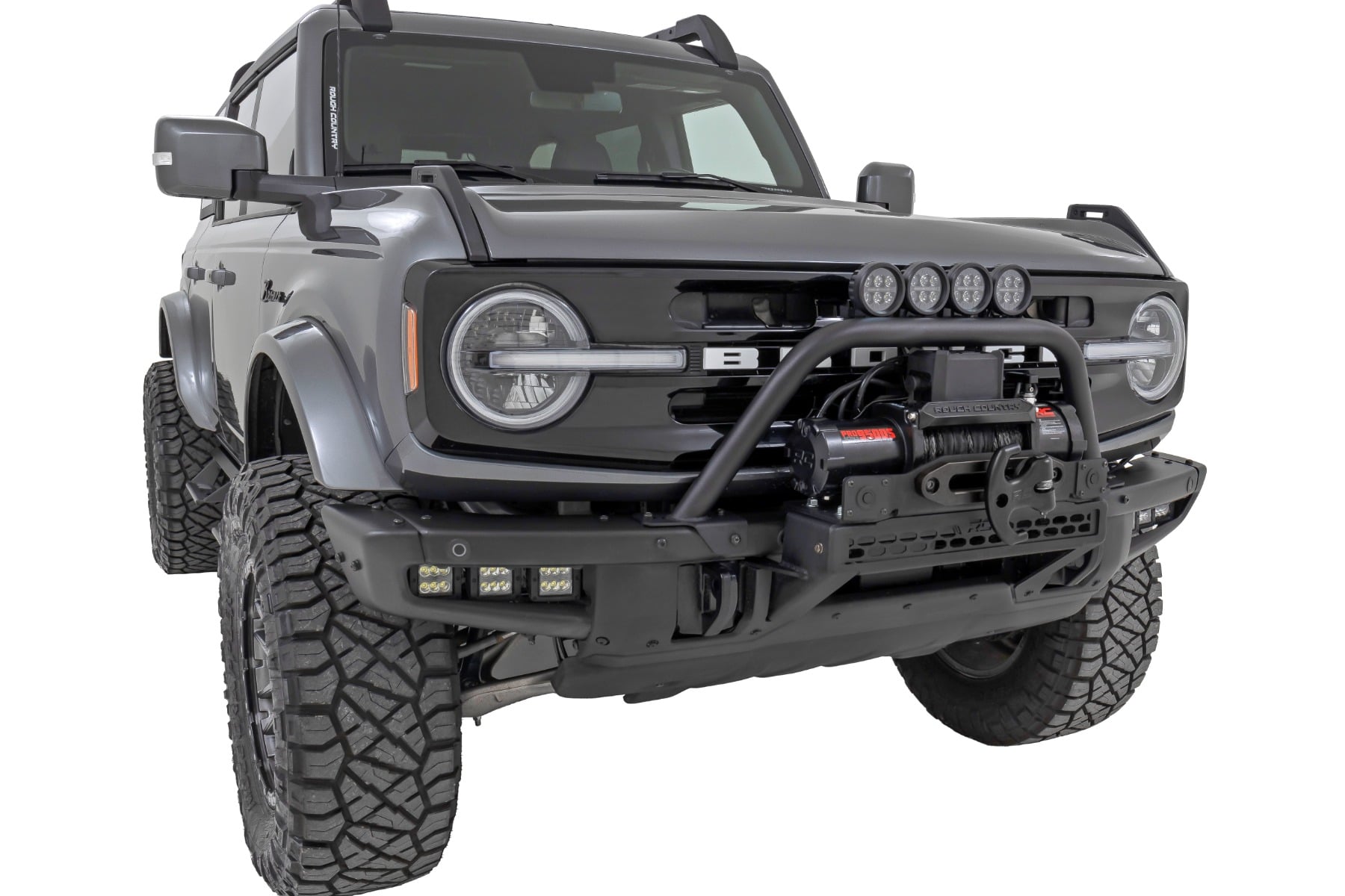 Safari Bar | 6.5 Inch Round LED | OE Modular Steel | Ford Bronco 4WD (21-26)