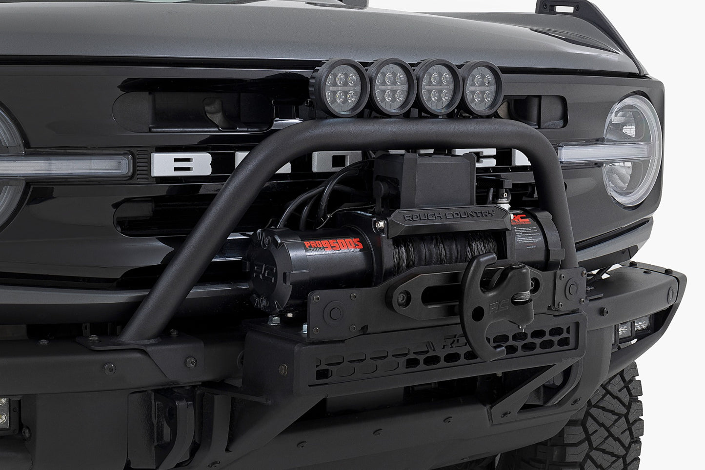 Safari Bar | 3.5" Round LED (Pair) | Black | Amber DRL | OE Modular Steel | Ford Bronco (21-26)