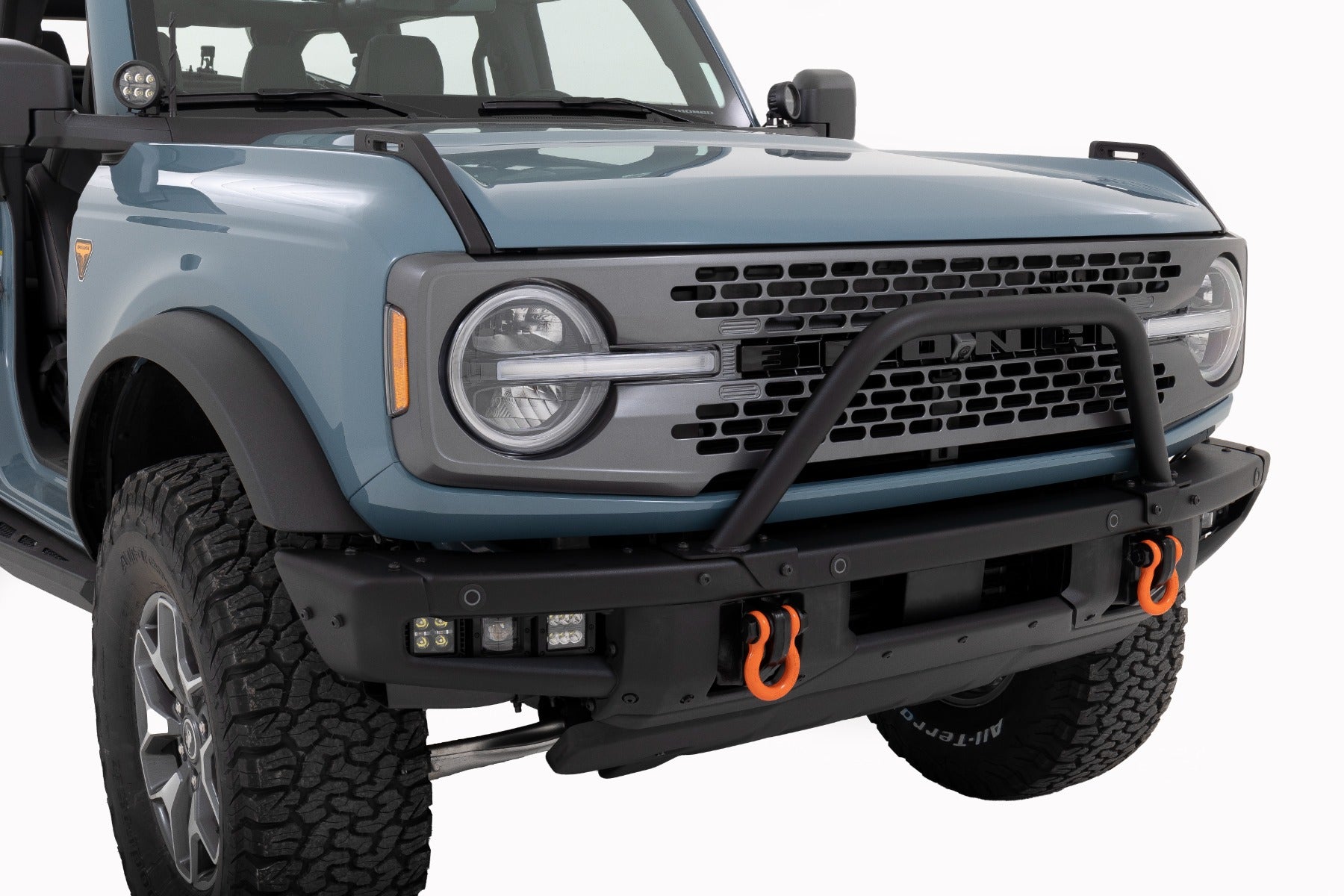 Safari Bar | 3.5" Round LED (Pair) | Black | Amber DRL | OE Modular Steel | Ford Bronco (21-26)