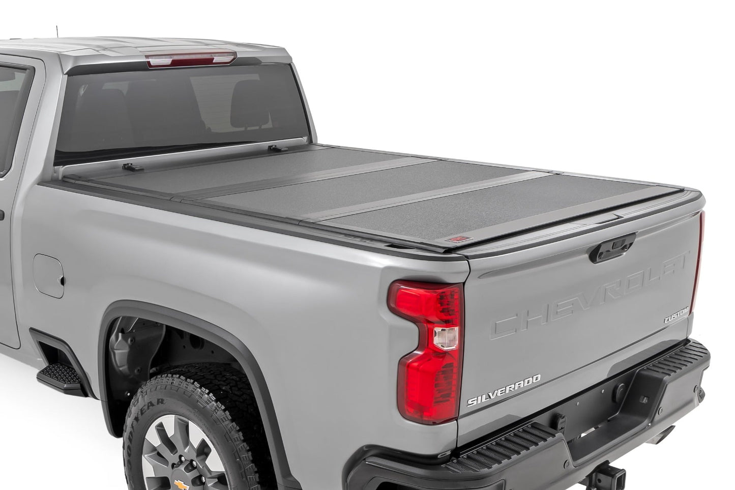Hard Tri-Fold Flip Up Bed Cover | 6'9" Bed | Chevy/GMC  Silverado/Sierra 2500HD/3500HD (20-26)