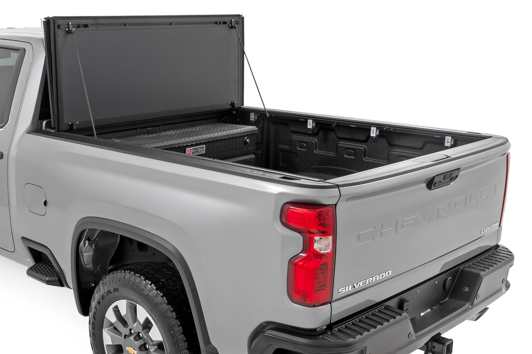 Hard Tri-Fold Flip Up Bed Cover | 6'9" Bed | Chevy/GMC  Silverado/Sierra 2500HD/3500HD (20-26)