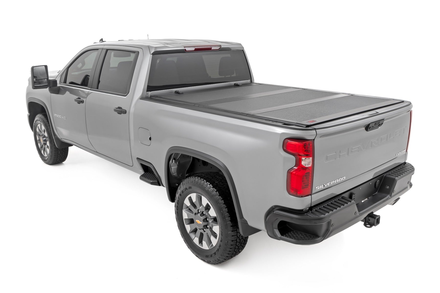 Hard Tri-Fold Flip Up Bed Cover | 6'9" Bed | Chevy/GMC  Silverado/Sierra 2500HD/3500HD (20-26)
