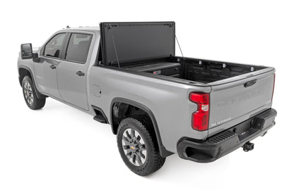 Hard Tri-Fold Flip Up Bed Cover | 6'9" Bed | Chevy/GMC  Silverado/Sierra 2500HD/3500HD (20-26)
