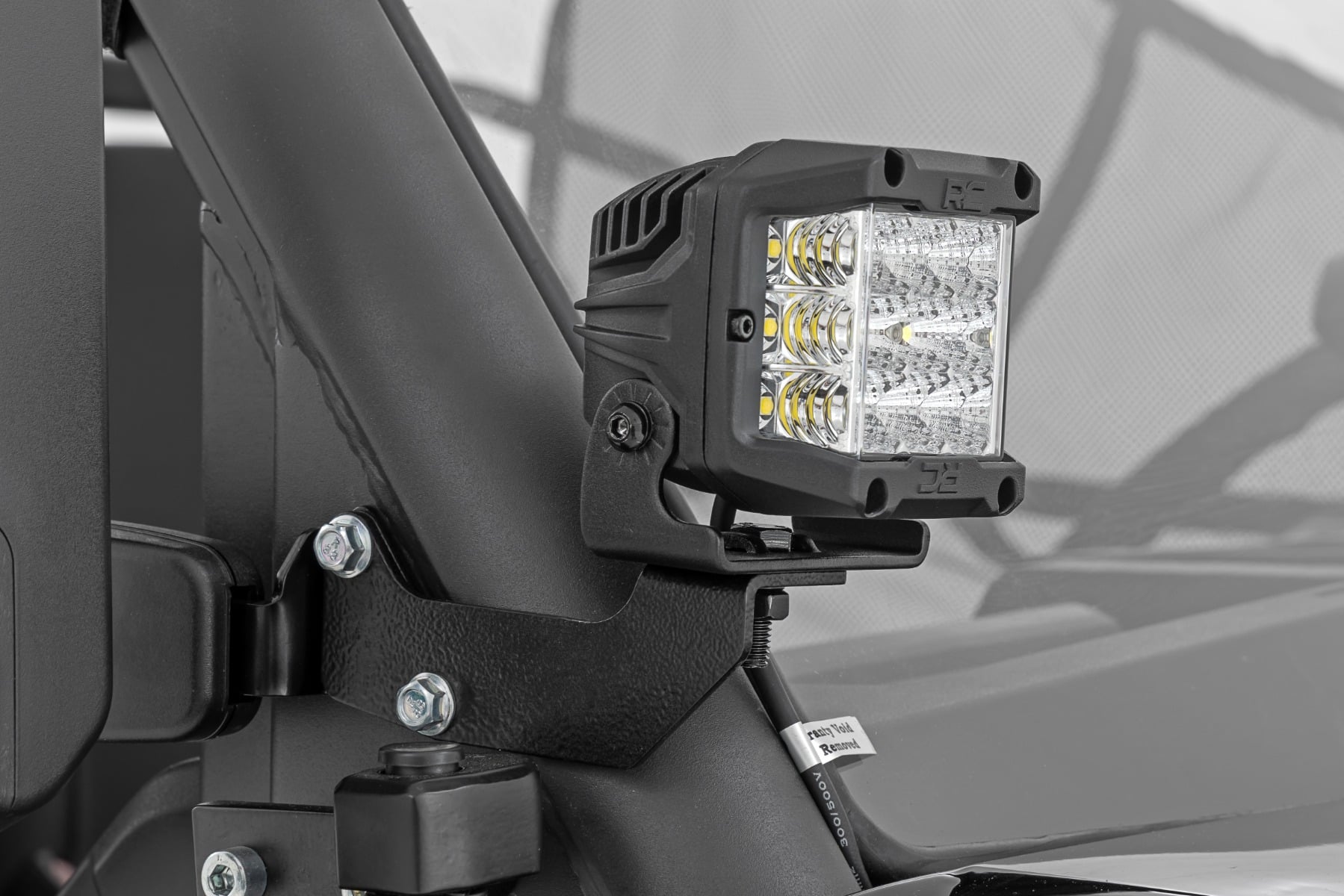 LED Light Kit | Cage Mount | 2" Black Pair | Amber DRL | CFMOTO UFORCE 1000 
